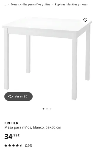 ¡¡¡¡ MESA INFANTIL IKEA KRITTER !!!!