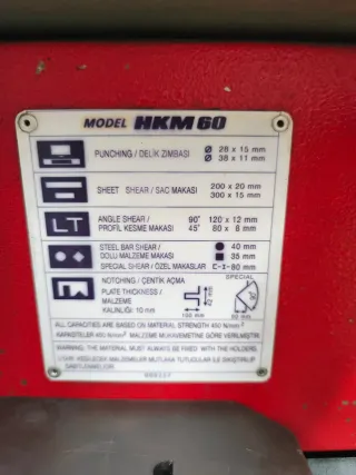 Punzonadora Hidráulica Astrida AC 60