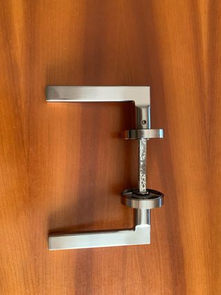 Manilla de puerta interior moderna, de aluminio