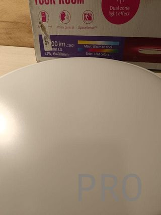 Lámpara de techo blanca Rune Luz Blanca de cálida