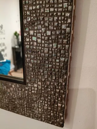 Espejo Mosaico Iridiscente Único