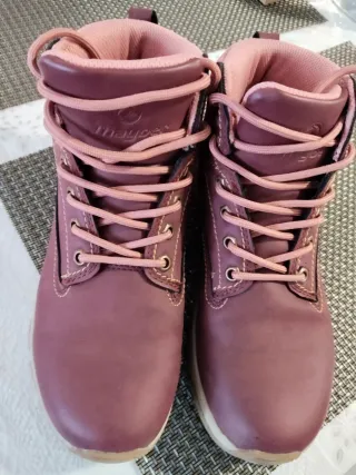 Botines casuales mujer rosa/morado