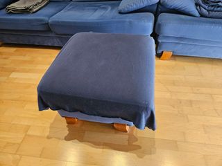 Conjunto de sofás modulares azul