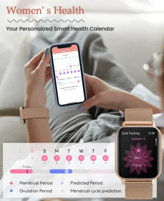 Reloj Inteligente mujer Rose Gold y Rosa
