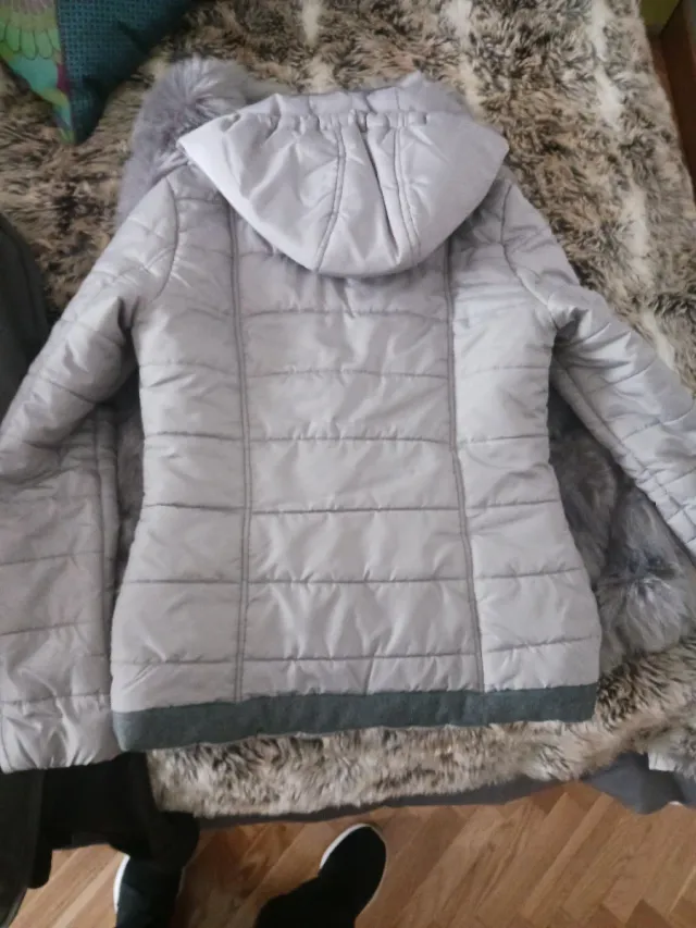 Plumífero gris Formula Joven Talla M