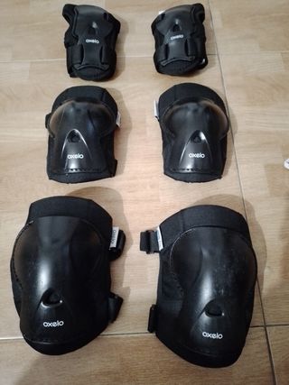 Protecciones niño S: Casco, Rodilleras, Coderas