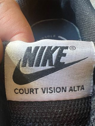 Zapatillas Nike Court Vision Alta Negras