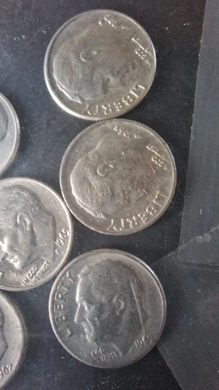 Lotto 13 pz. Monete USA - One Dime