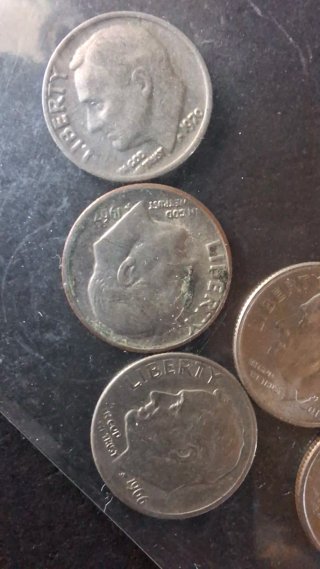 Lotto 13 pz. Monete USA - One Dime