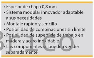 Conjunto Taller 4 Módulos S/Acero Inox Alyco 192843