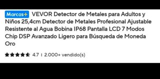 Detector de Metales VEVOR