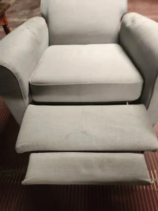 Butaca reclinable manual gris