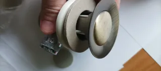 4 Tapones Válvula Desagüe oro, inox