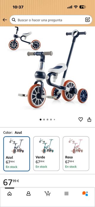 Triciclo evolutivo 5 en 1