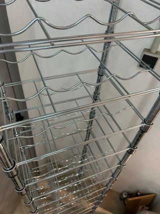 2 Botelleros de  Acero Inox para 60 Botellas c/u