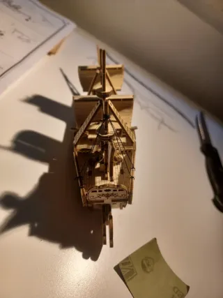 Maqueta barco madera - Montada