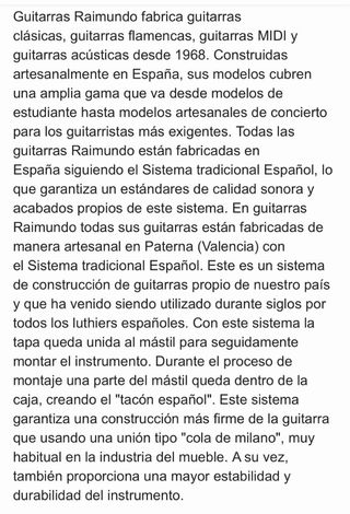 Guitarra Española Raimundo