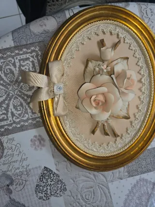 Coppia Quadri Capodimonte Fiori