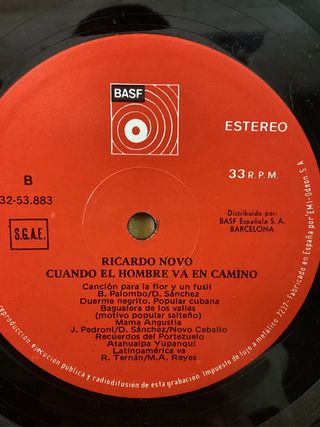 Ricardo Novo Cuando El Hombre Va En Camino LP