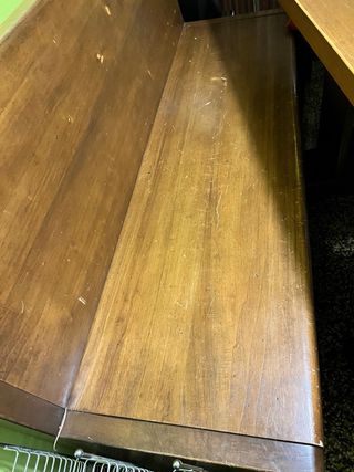 Tavolo legno con panca e 3 sedie e 2 sgabelli