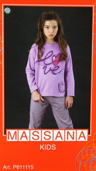 Pijama Invierno Niña Massana Morado Talla 16