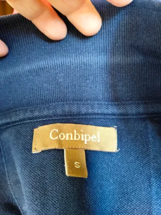 Maglietta Conbipel blu con rouches