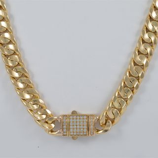 Cadena barbada oro 18k 750 60cm