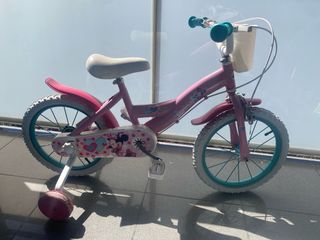 Bicicleta infantil Minnie Mouse rosa