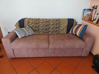 Divano letto scamosciato buone condizioni