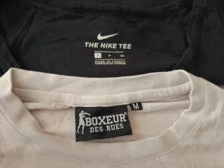 Lote 2 Camisetas M Nike y Boxeur Des Rues