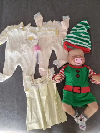 Bebe Reborn con Ropa y Accesorios nuevo