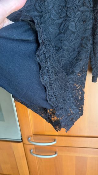 Abito pizzo nero donna