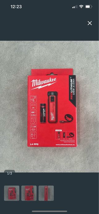 Milwaukee REDLITHIUM USB 3.0Ah Cargador