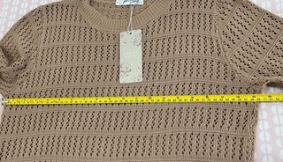 Jersey manga 3/4 marrón Talla M/L