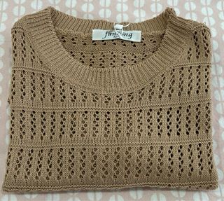 Jersey manga 3/4 marrón Talla M/L
