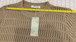 Jersey manga 3/4 marrón Talla M/L
