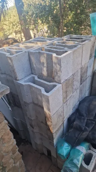 Bloques de granito blanco para construcción