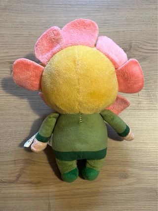 Peluche Chimpancé Flor Amarillo y Verde