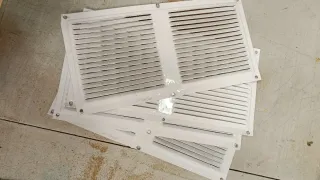 Lote 4 rejillas ventilación blancas