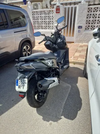 Moto 125cc Maxi Scooter Negra/Verde