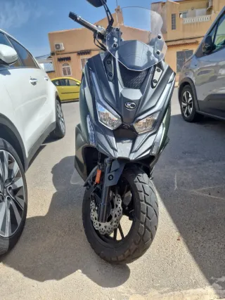 Moto 125cc Maxi Scooter Negra/Verde