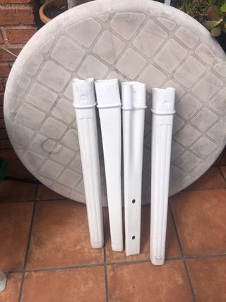 Mesa redonda terraza plegable