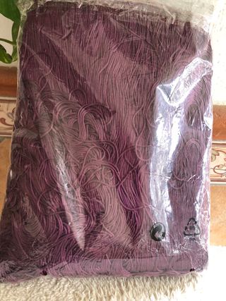Cortina flecos púrpura 140x250