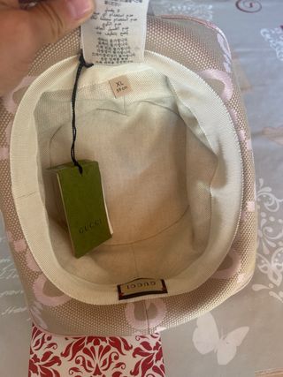 Cappello Gucci colore Beige/Rosa