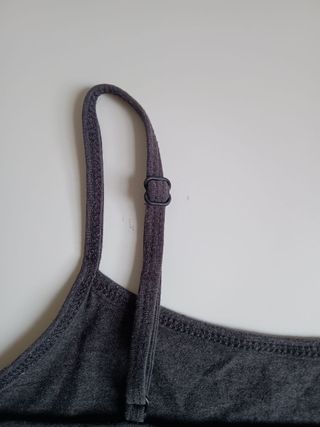 Camiseta tirantes gris oscuro talla XS