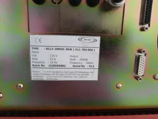 Generador Ultrasonido RTUL SG-22 3000W