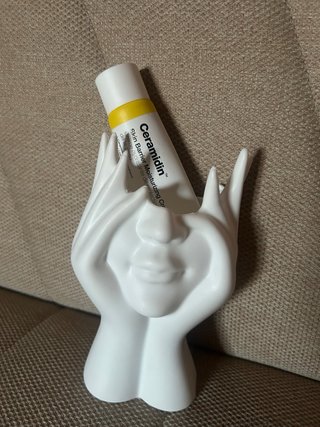 Portaoggetti design viso bianco