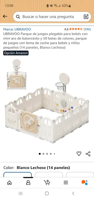 Parque de juegos para bebé