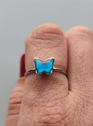 Conjunto de joyería en resina diseño elegante azul