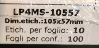 MEGASTAR 100 hojas etiquetas A4 Inkjet/Laser